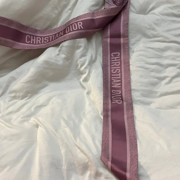 Dior Pink Animal Print Scarf - Picture 3 of 10